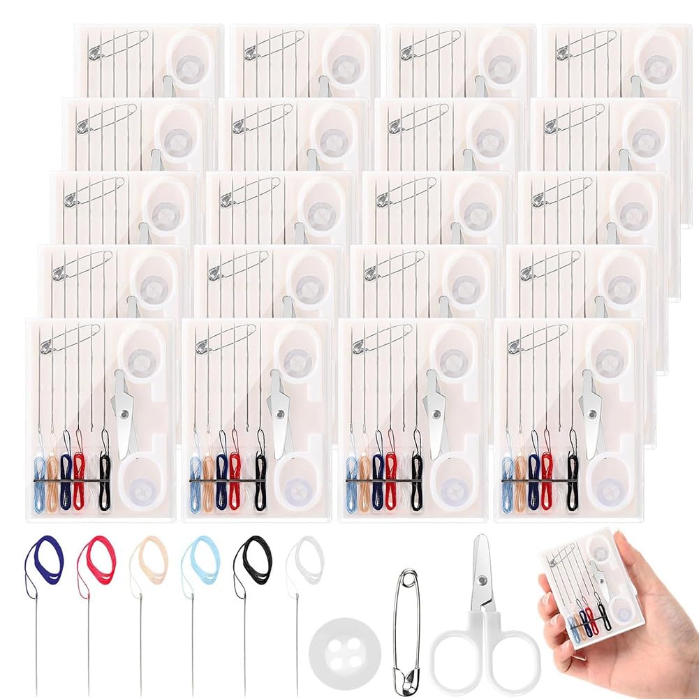 Kit de couture de voyage complet avec 72 boîtes de rangement et aiguilles DIY