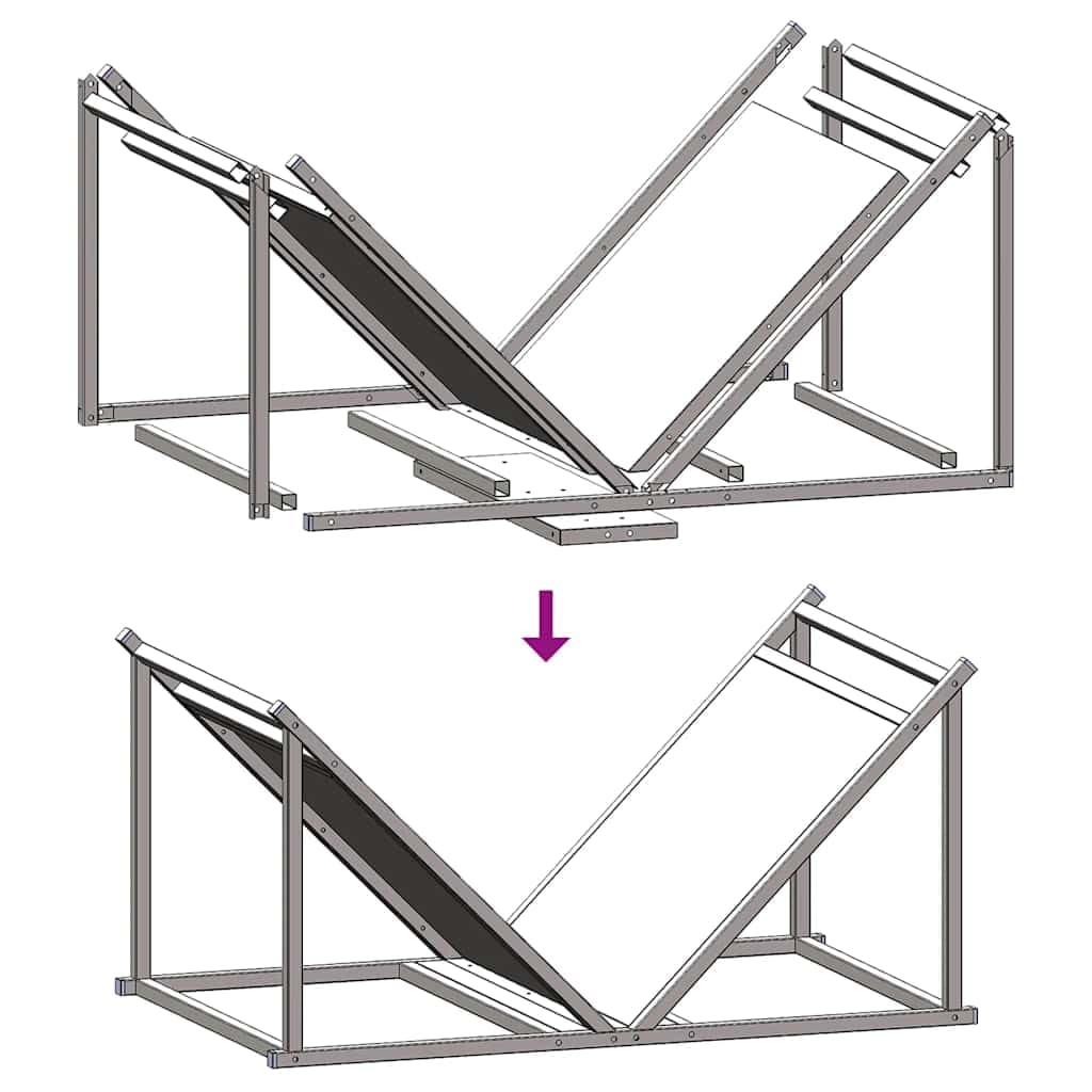 Estantería para leña negra de acero laminado en frío, 70 x 43 x 34,5 cm, con 100 kg de carga para leña y troncos en interiores, salón, terraza, jardín