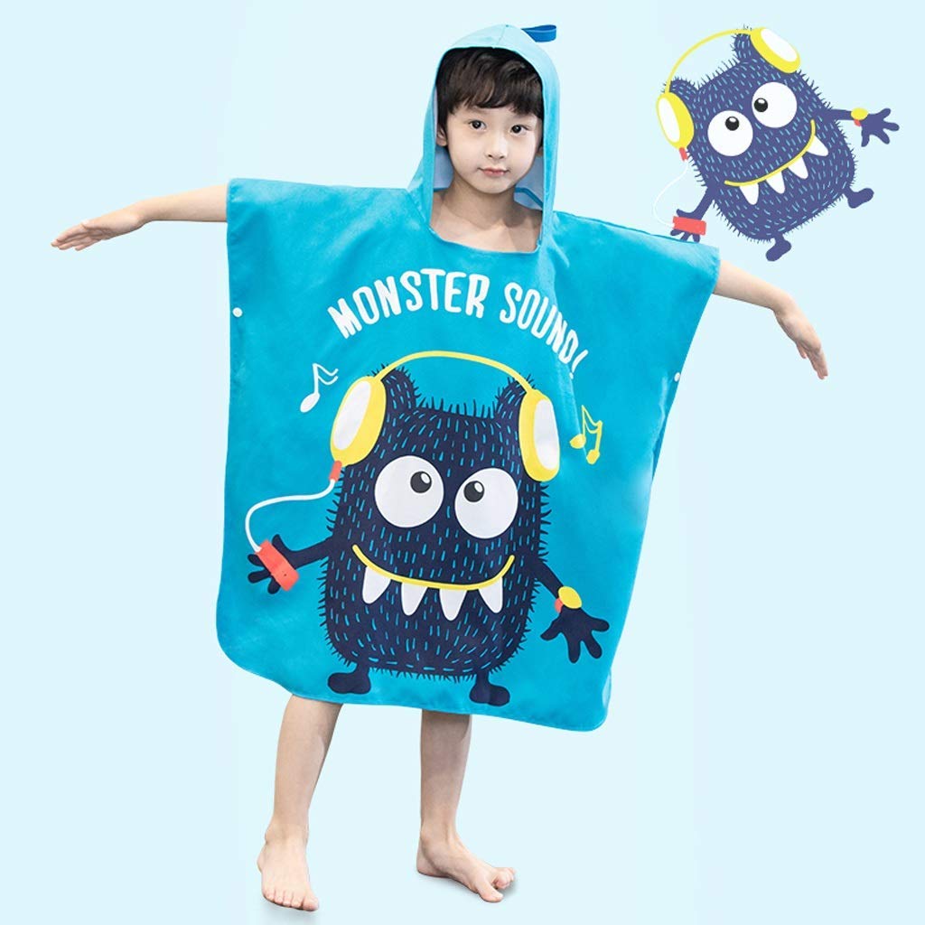 Baden, Strand Play-Zubehör, Badetuch Baby Schnell Trocknend Handtuch Umhang Mädchen Absorbent Bademantel Reise Strand Sonnenschutz Anti-Erfrischungstuch Mit Kapuze Sunscreen Mikrofaser Fleece 70