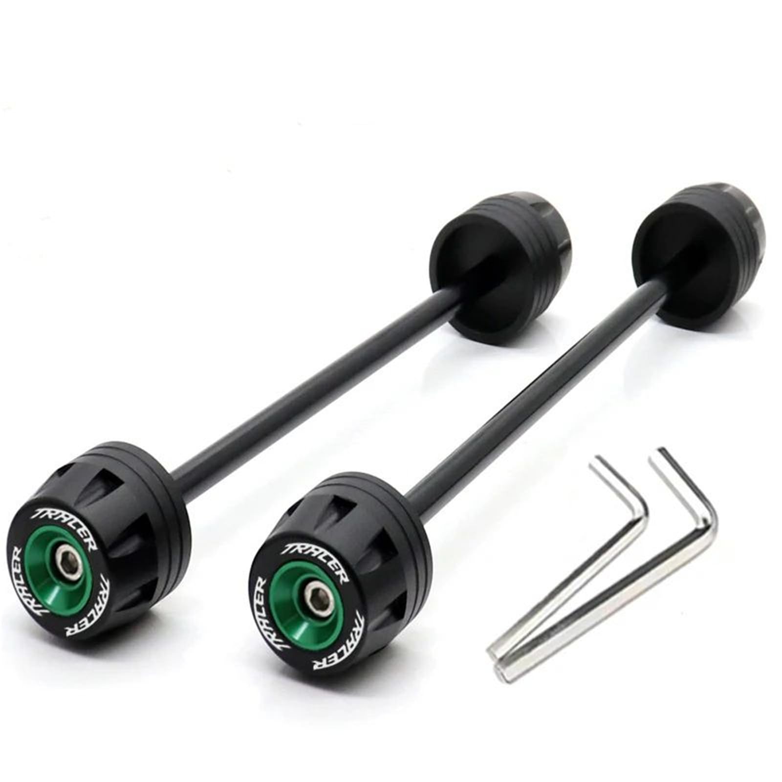 Tylna Oś Przednia Widelec Crash Slider Pasuje Do YAMAHA TRACER7 TRACER9 2021 MT09 MT07 TRACER 700 900 GT 2022 Ochraniacz Koła Motocykla(Green)