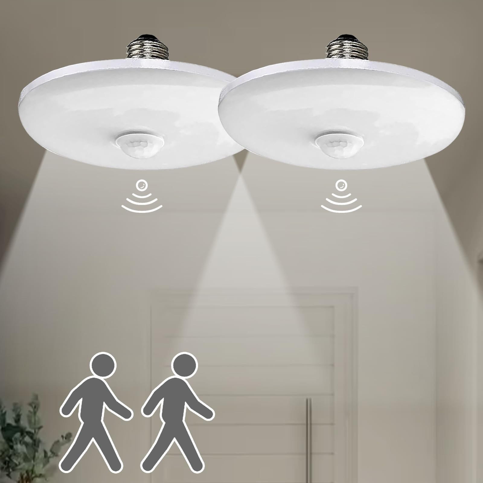 Amazon.co.jp : 【2個セット】人感センサー LEDシーリングライト 4-6畳