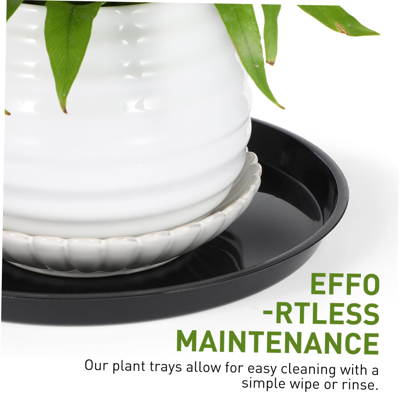 Toddmomy 10piezas Fondo del Recipiente De Plástico Platillos para Plantas Bandejas para Macetas Unidades Bandejas Redondas para Agua para Jardín y Contenedores para Plantas