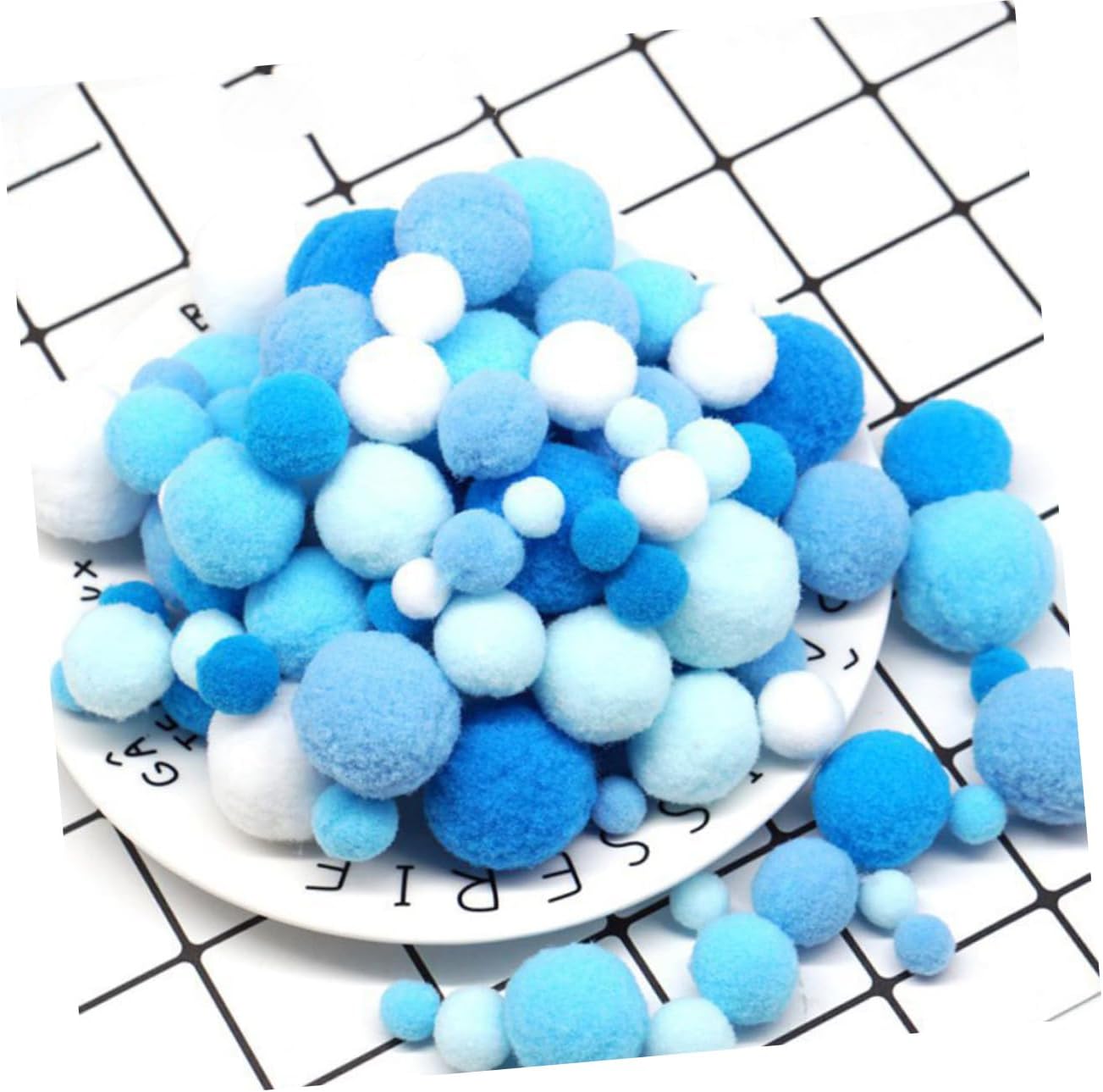 Gadpiparty 4pcs Pompom Crafting Decorative Accessories for Clothing Props and Creative Projects for Boys and Girls Art Activities