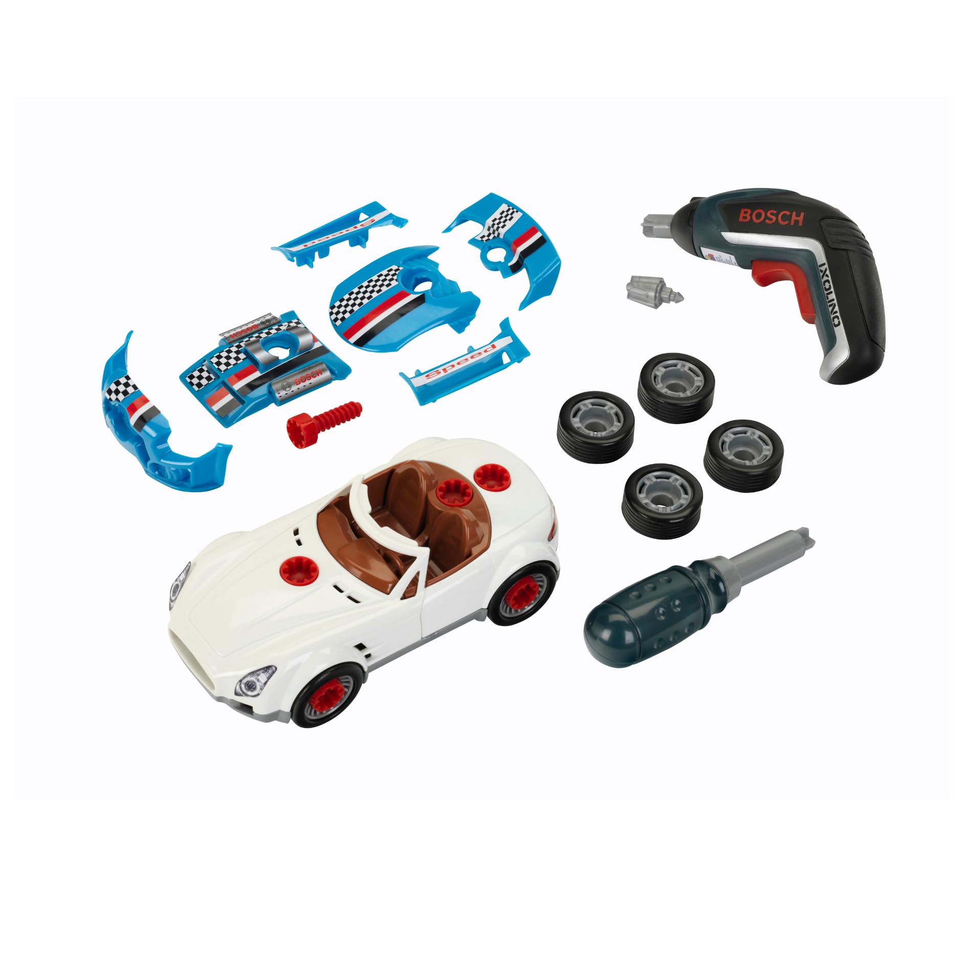 Amazon.com: Klein Theo Bosch Car Tuning Set Premium Toys for Kids