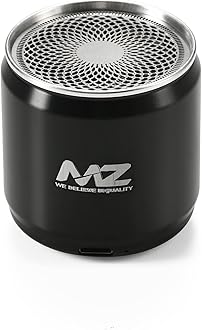 MZ M10 (Portable Bluetooth MINI Speaker) Dynamic Metal Sound with High Bass 5 W Bluetooth Speaker (Black, Stereo Channel)