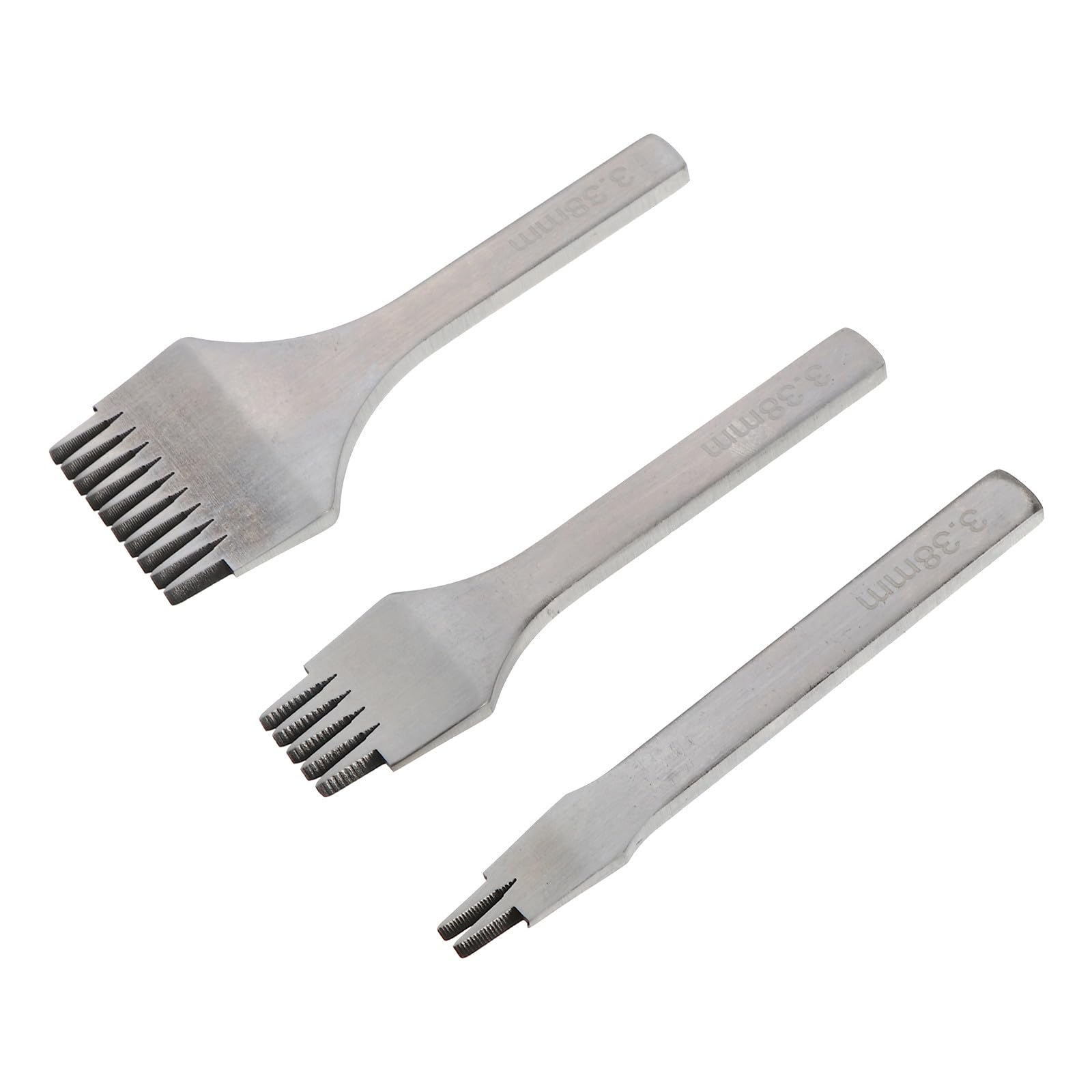 Herramienta para Artesanía de Cuero Acero Plata, Cincel para Agujeros y Acabado, Adecuado para Cinturones y Bolsos en Trabajos DIY de Cuero