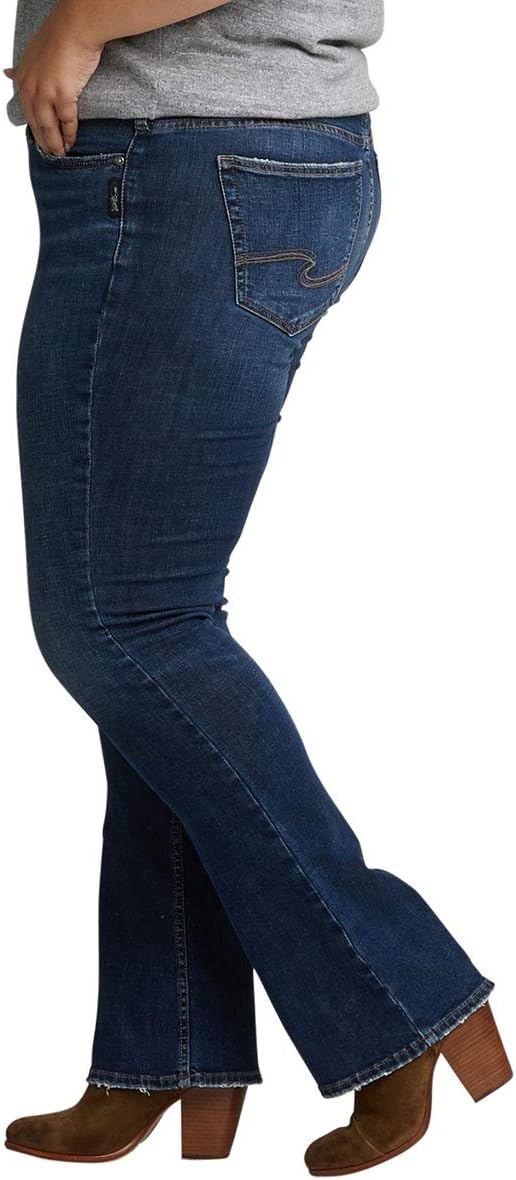 Silver Jeans Co. Women’s Plus Size Suki Mid Rise Slim Bootcut Jeans