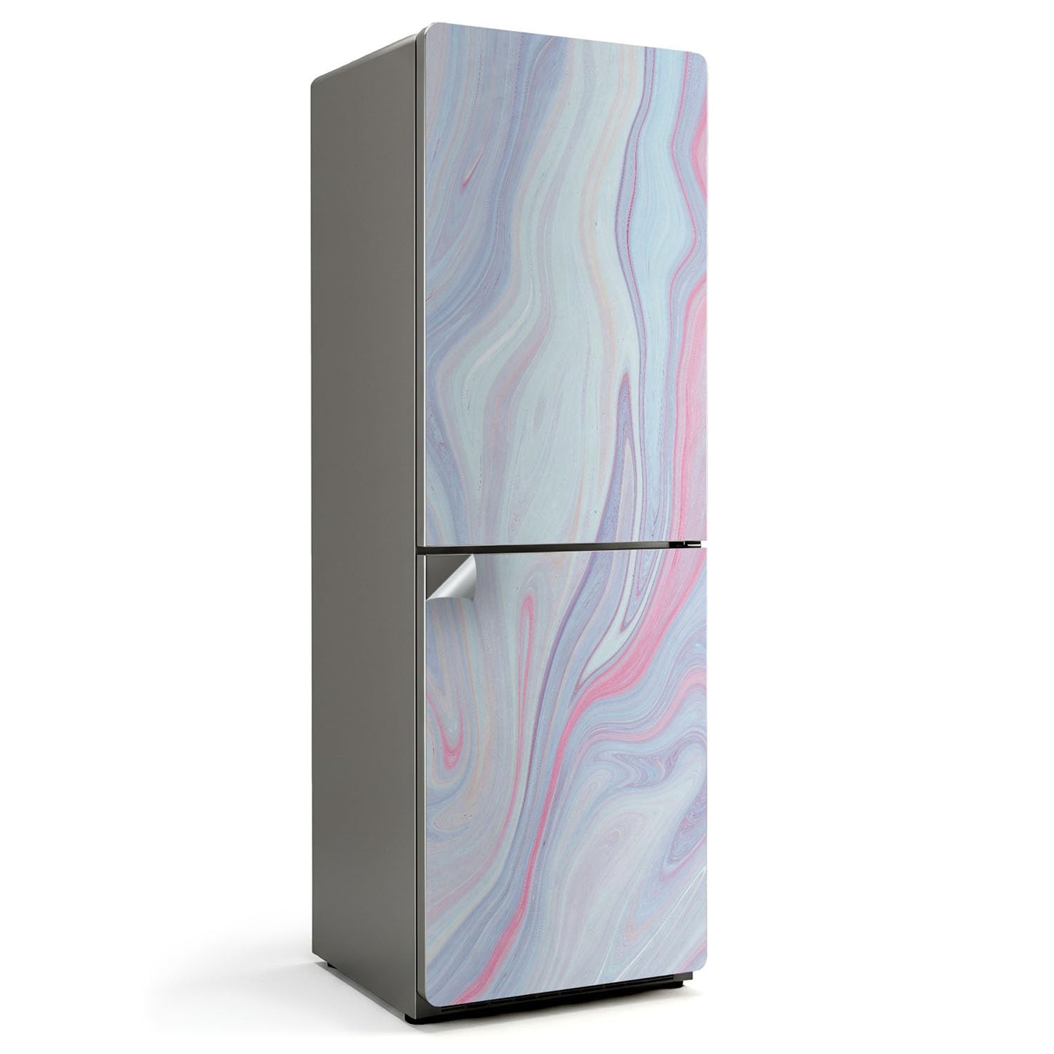 Aufkleber für den Kühlschrank 60x180 cm Matt Dekorfolie Dekoration für Küche in vielen Designs Kühlschrankfolie Selbstklebend Schutz vor Beschädigungen - Abstraktes flüssiges Muster