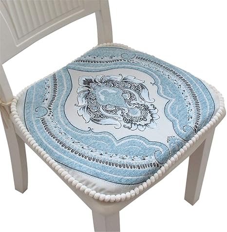 Amazon Co Jp ハッピー ライフ Happylife ダイニングチェア クッション 椅子用 シートクッション 刺繍 おしゃれ 北欧風 ひも付き チェアパッド 通気 柔らかい 洗える すべり止め 食卓テーブル ダイニング 5 ホーム キッチン