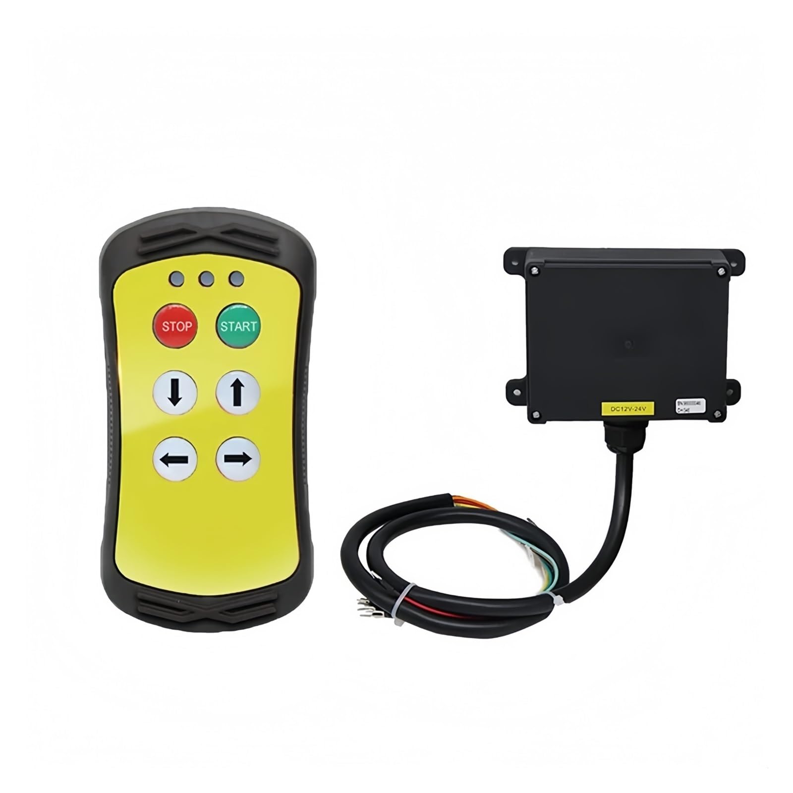 A400 4 Buttons Wireless Industrial Crane Remote Control Hydraulic Truck Controller Tail Lift Radio Remote Controller(Gold,DC 12-24V)