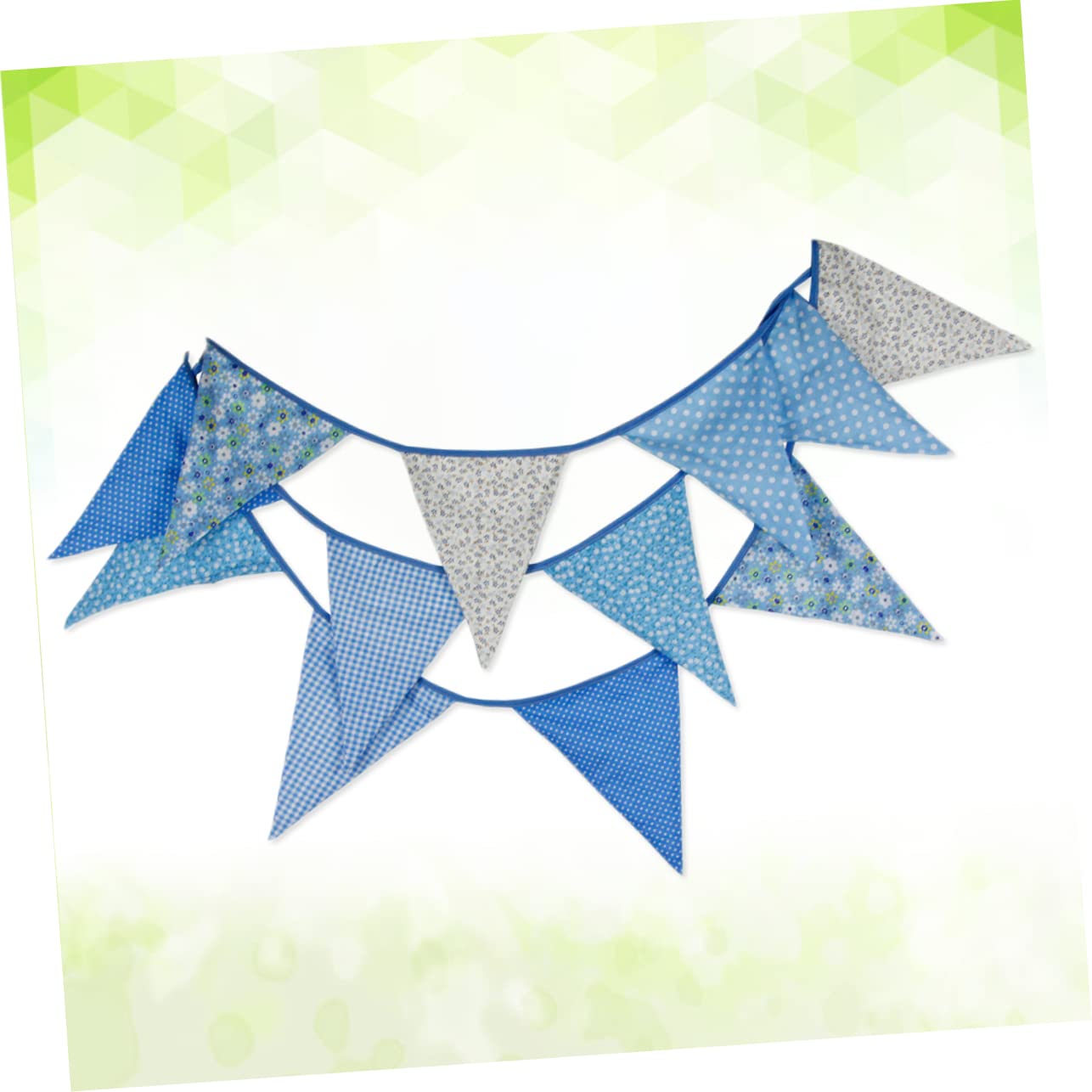 Cabilock 2 Piezas Triangulares de Tela de Pata de Perro banderín de Doble Cara decoración Home Decoracion banderín del empavesado guirnaldas del empavesado Familiar verderón