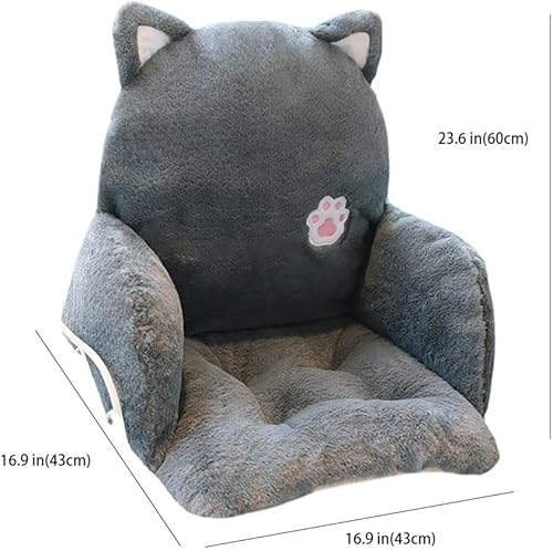 Miniatura 6 de Almohada de asiento de gato, almohadas cuadradas, cojín para silla de huevo, cojín de silla de escritorio, cojín de silla mecedora para interiores,