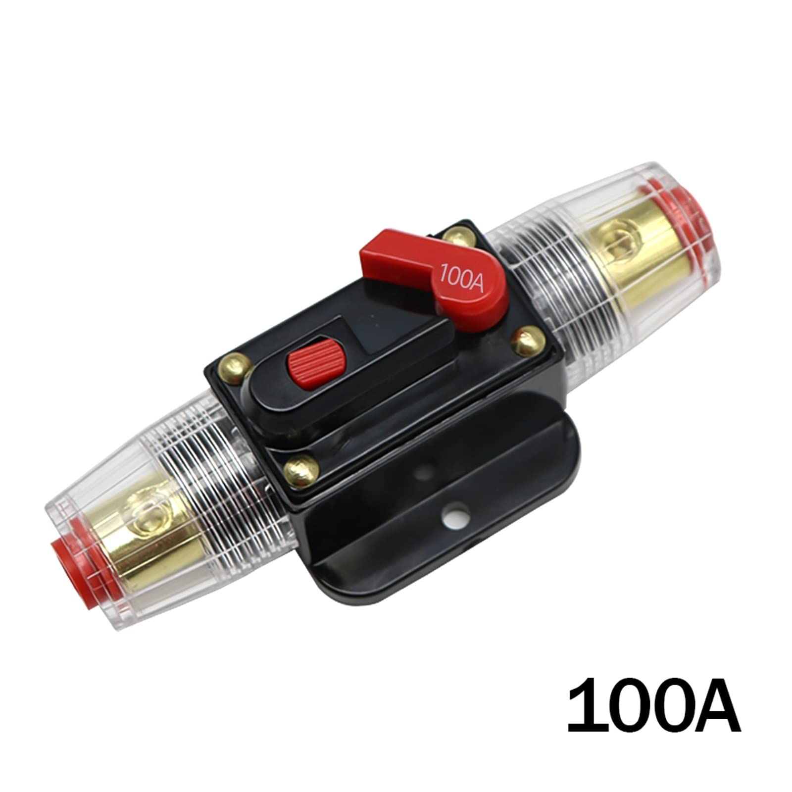 100A 80A 60A 50A 40A 30A 20A 12V / 24V / 48V DC disjoncteur réarmable assurance réarmable for connecteur photovoltaïque solaire 1 pièces (Color : 100A)