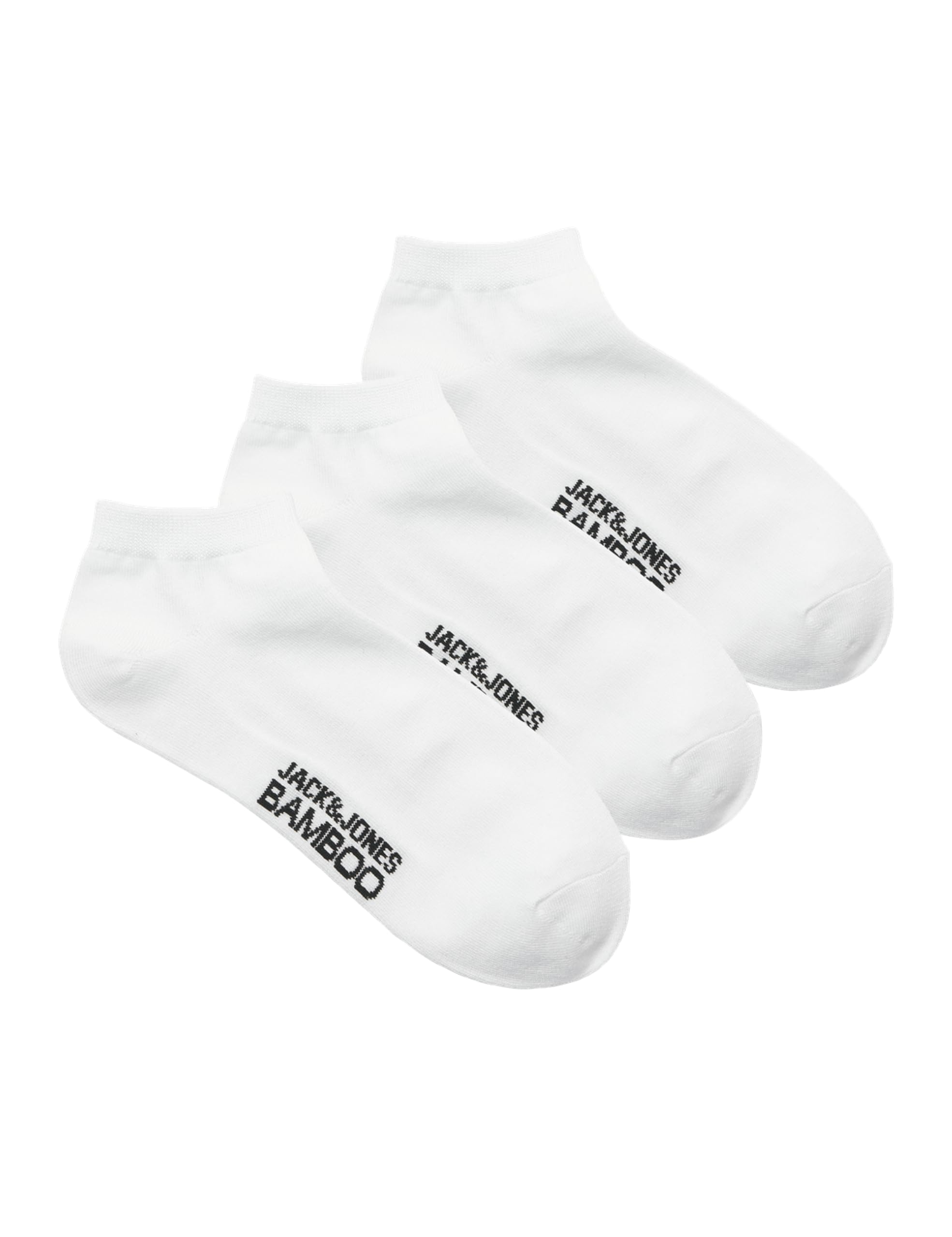 JACK & JONES Men's Socks (Pack of 3), White, One Size