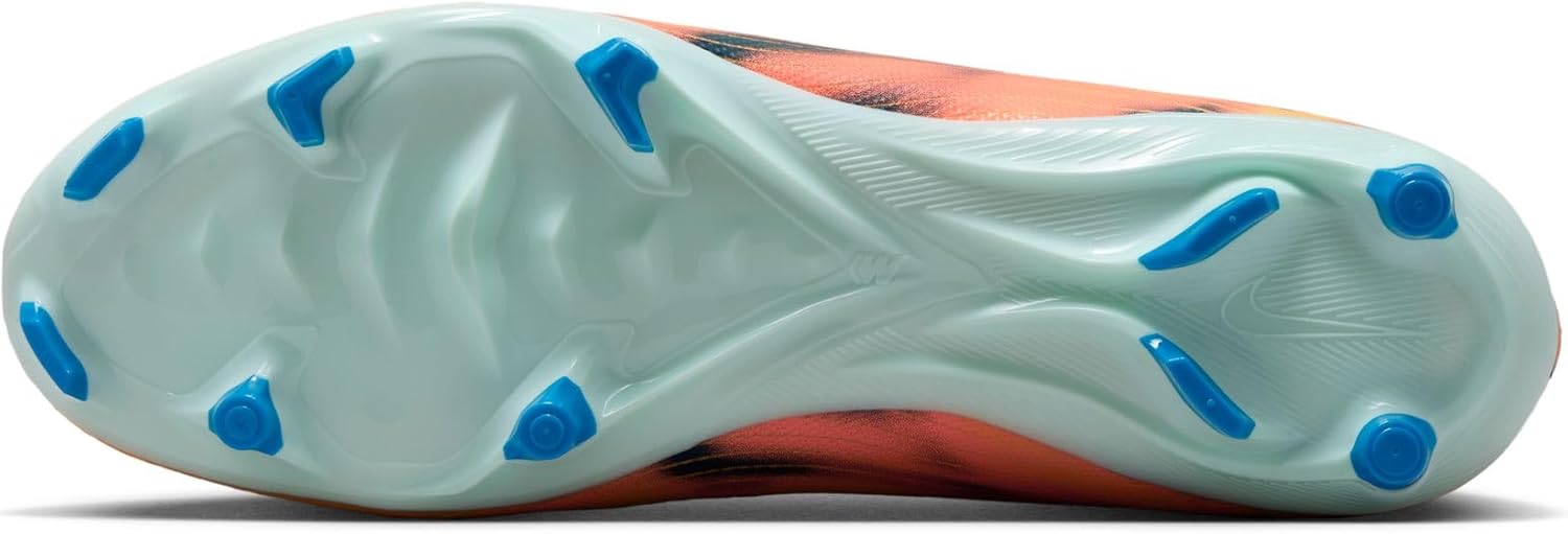 Nike Mercurial Vapor 16 Academy Kylian Mbappe Multi-Ground Low-Top Soccer Cleats (Melon Tint/Igloo/Neo Turquoise)