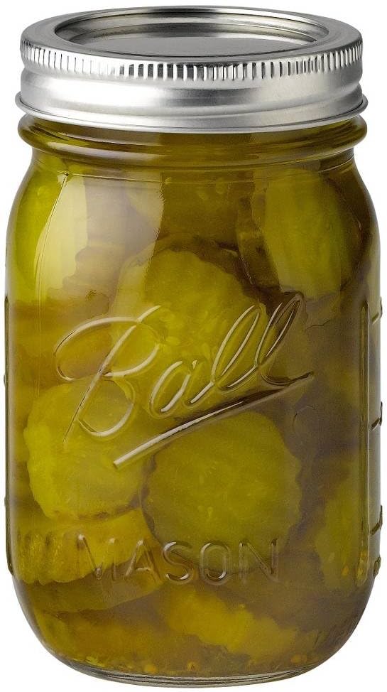 Ball Glass Mason Jar with Lid and Band, Regular Mouth, 12 Jars