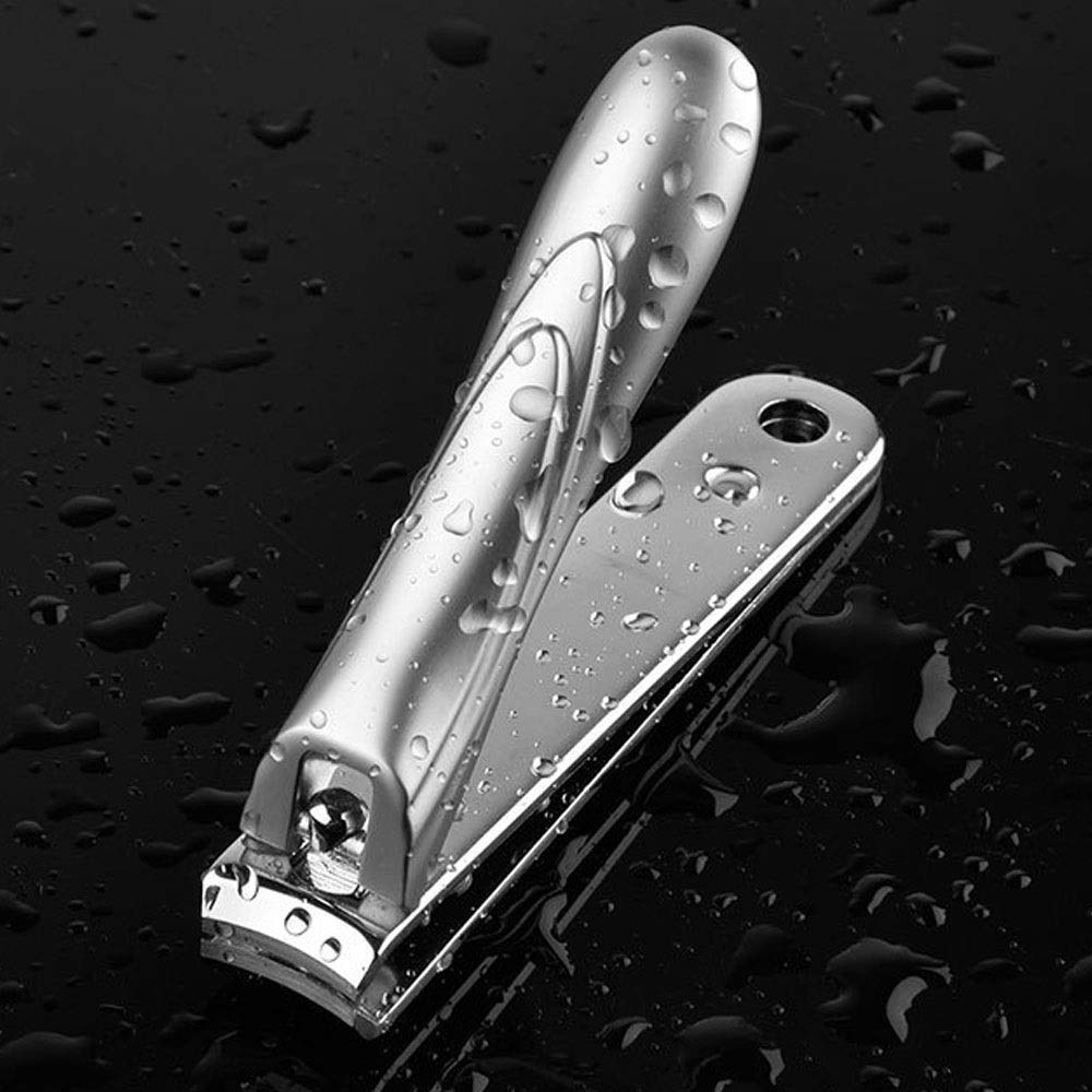Nagelknipser, Nagelknipser for Erwachsene, Edelstahl-Nagelknipser, Silber, 8 cm, Edelstahl-Nagelknipser