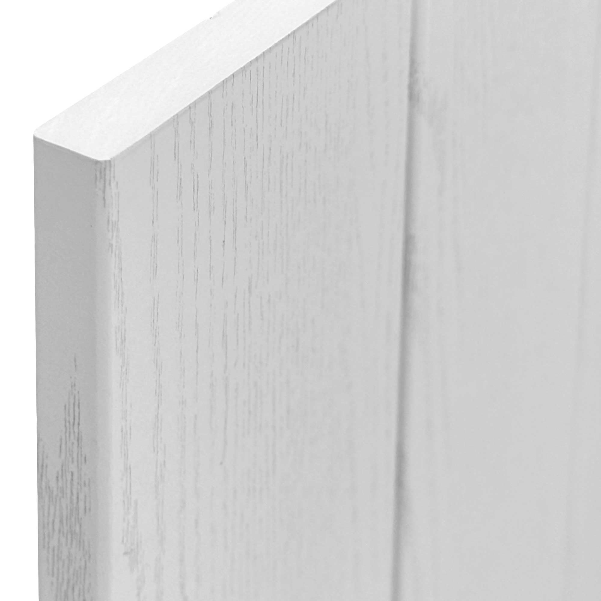 DHOME Tête de lit en Bois recyclé MDF avec Pieds, Style Palette Vertical, lit Palettes, Ferrures incluses (145cm, Bois Blanc)