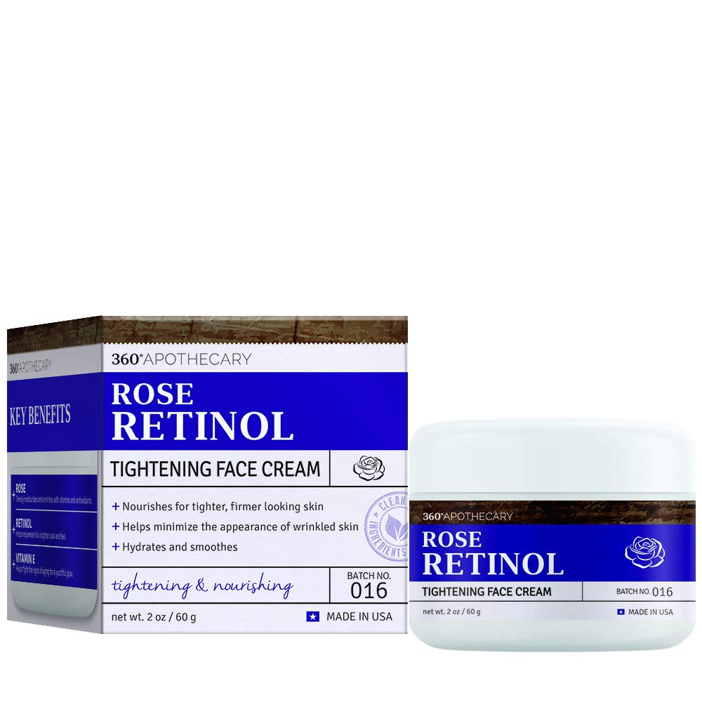 360 Apothecary Rose Retinol Tightening Cream, 2 Fl. Oz