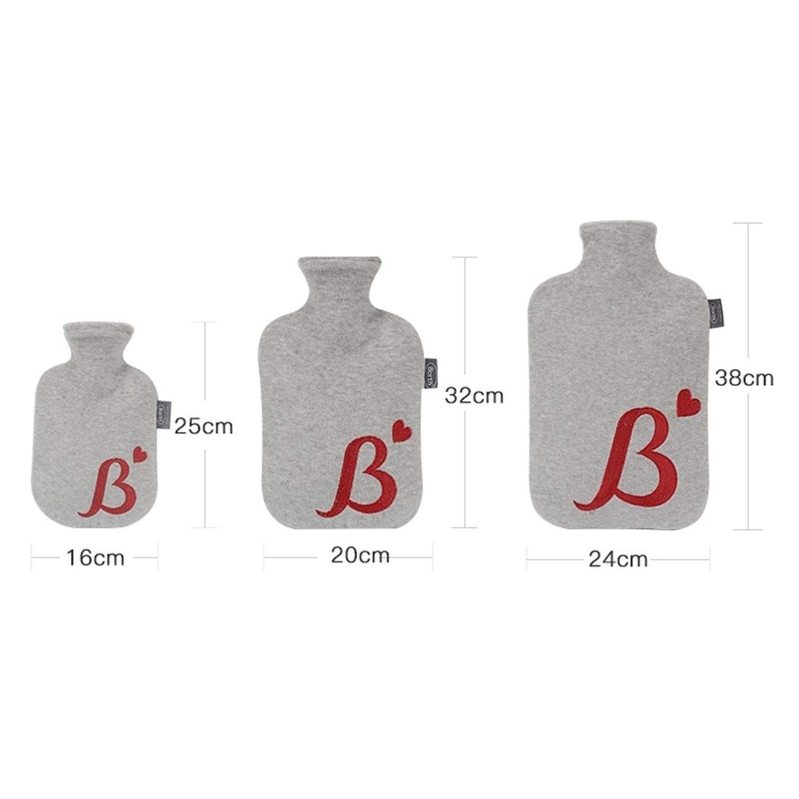 Botella Agua Caliente Botella de Agua Caliente con Cubierta de vellón Suave, Bolsa de Agua Caliente Duradera for compresa Caliente y Terapia de Calor, Adecuada for cumpleaños Botel