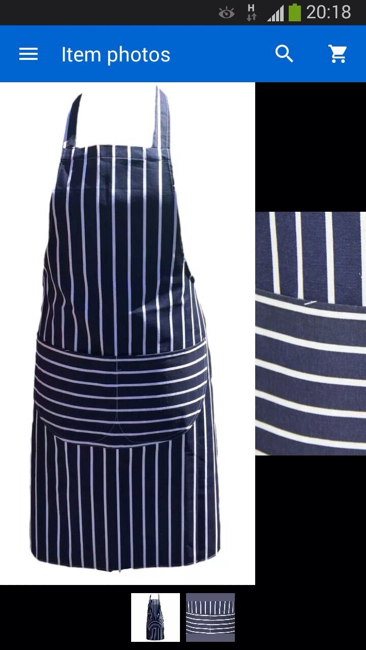 Ail Blue 1 X Quilty Apron With Pocket For Buchers Catring Cooking Professional Chef Aprons