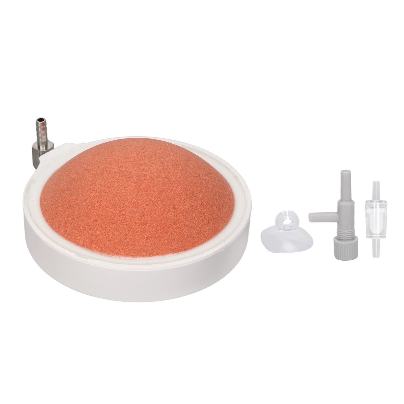 Disque de Pierre à Bulles d'Aquarium avec Ventouse Fixation et Valve de Régulation Débit Air