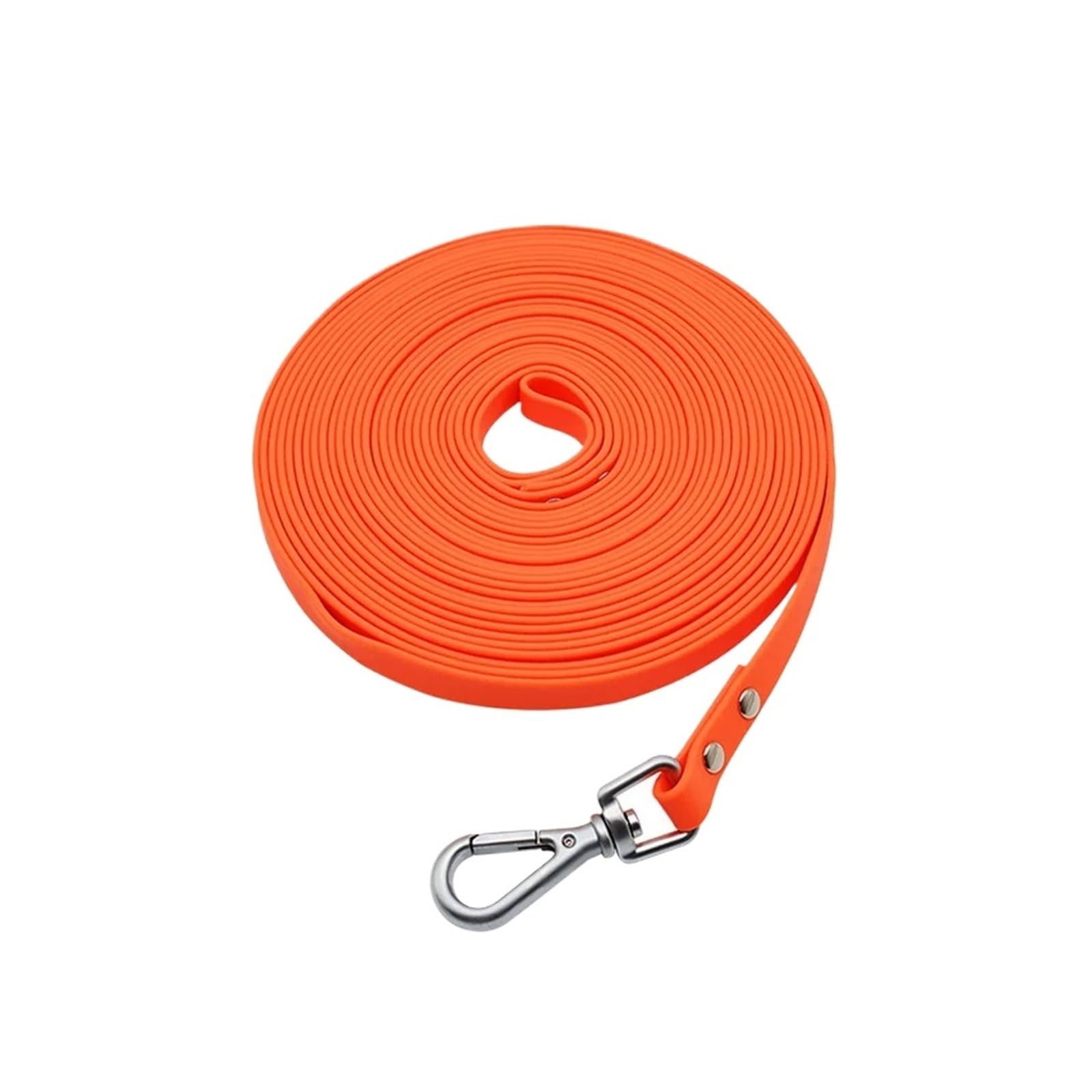 Correa Larga for Perros, fácil de Limpiar, con tracción, Compatible pequeños, medianos y Grandes, Ideal for Entrenamiento Paseos, Resistente al Agua(Orange,M 3m)