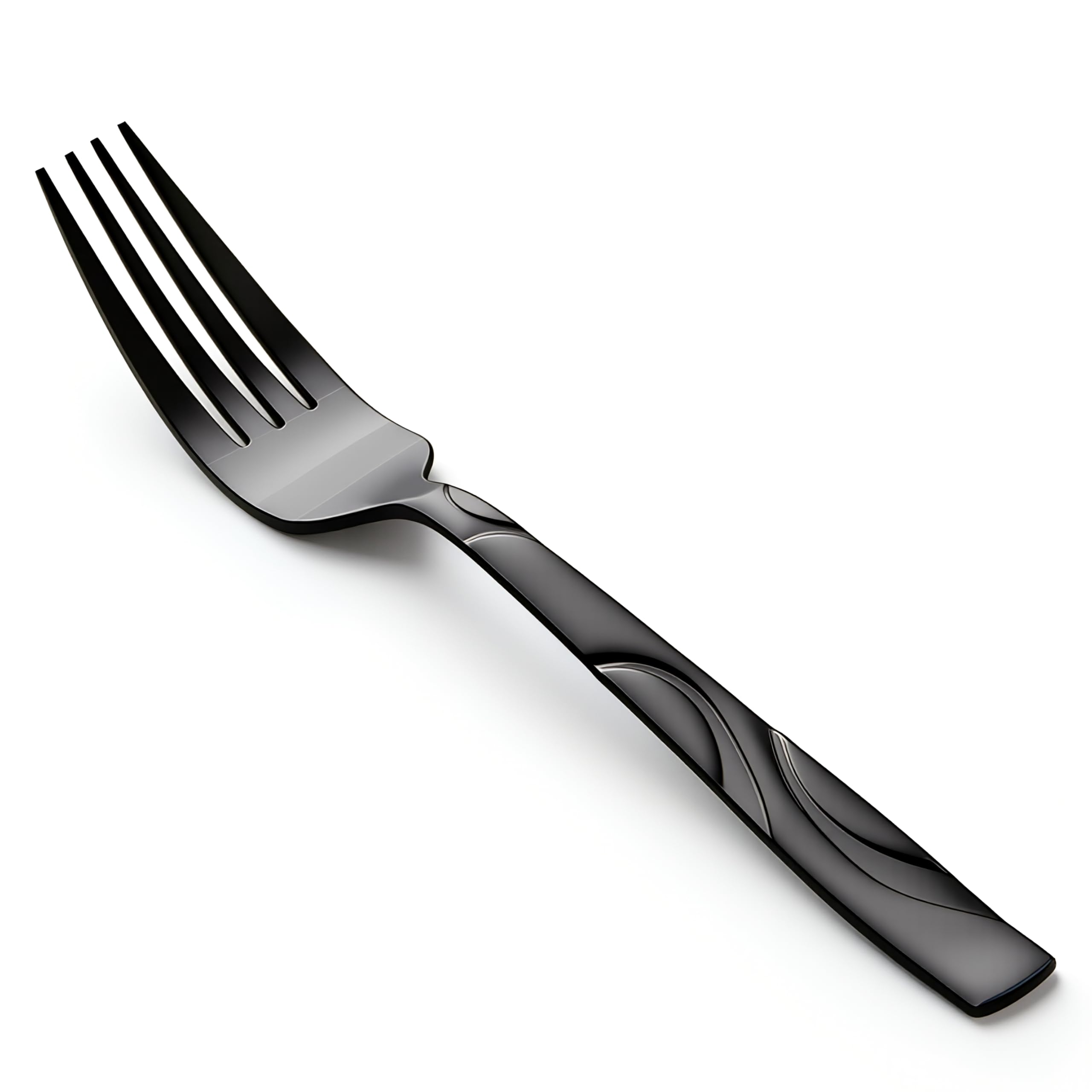 12-Piece Black Dinner Forks
