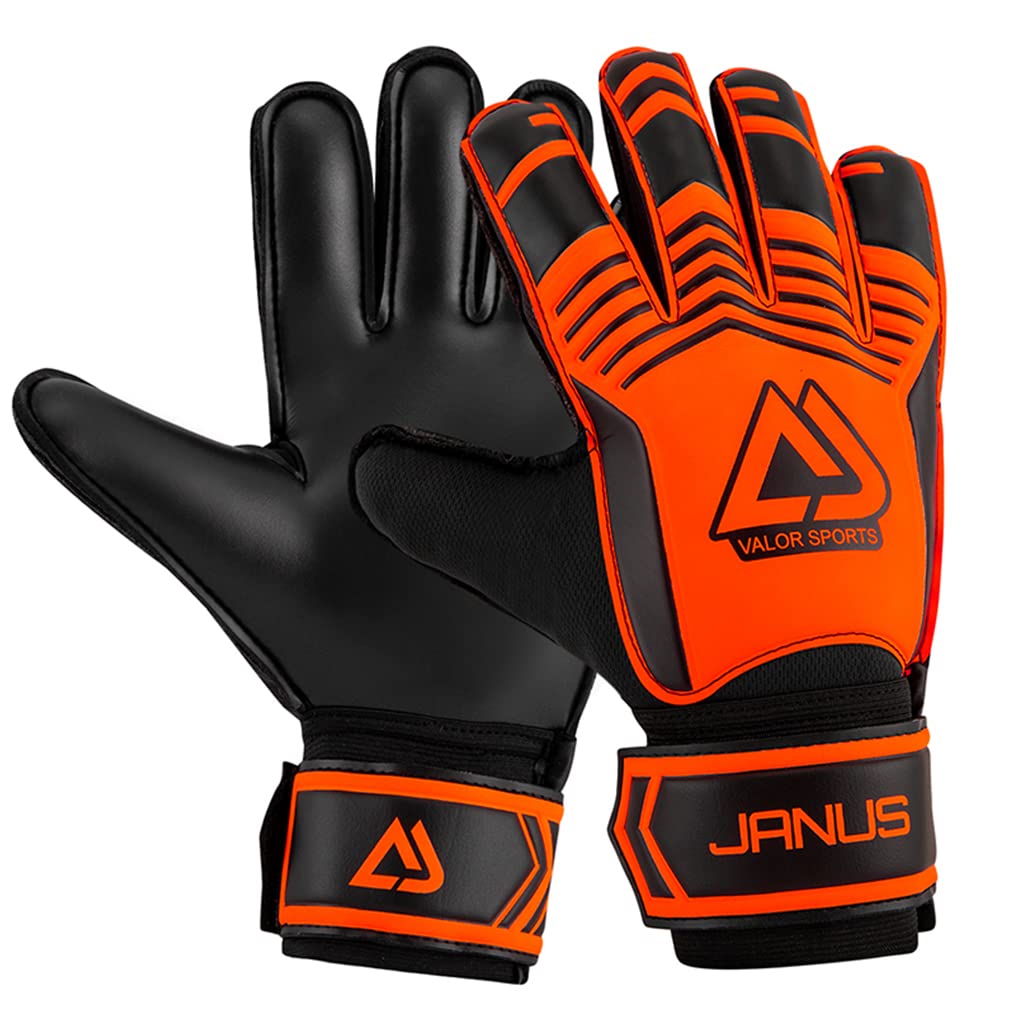 KTM® Goalkeeper Gloves for Football for Kids Teenagers, Practice Goalkeeper Synthetic Gloves, Give Splendid Protection and Comfort, Strong Grip Shockproof Non-Slip Goalkeeper Gloves for Youth(7#)-image-5