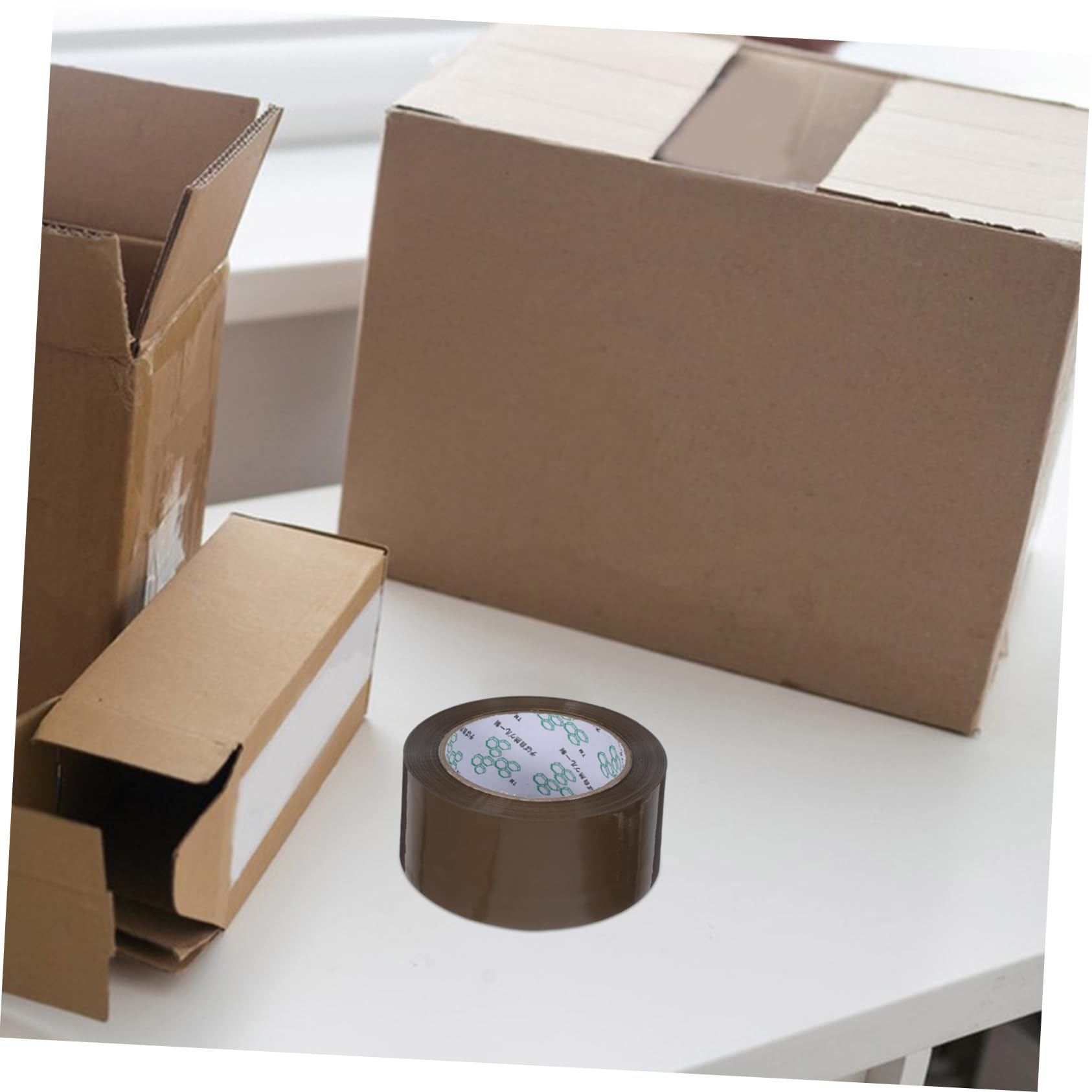 5 Rollen Verpackungsband 2 Zoll X 394 Yards, Braun | Bopp Ausführung, Schwere Ausführung für Büro und Umzug, Kartonverschluss für Versand
