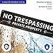 Sigo Signs - Private Property No Trespassing Sign, Rectangle Brown Background Sign, (4 Pack) 3x12 Inches, Rust Free .040 Aluminum, Fade Resistant, Made in USA