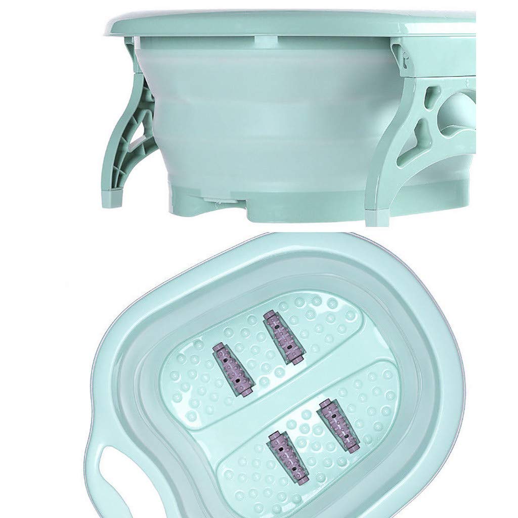Buy Collapsible Foot Spa Soaking Bath Basin With Massage Roller