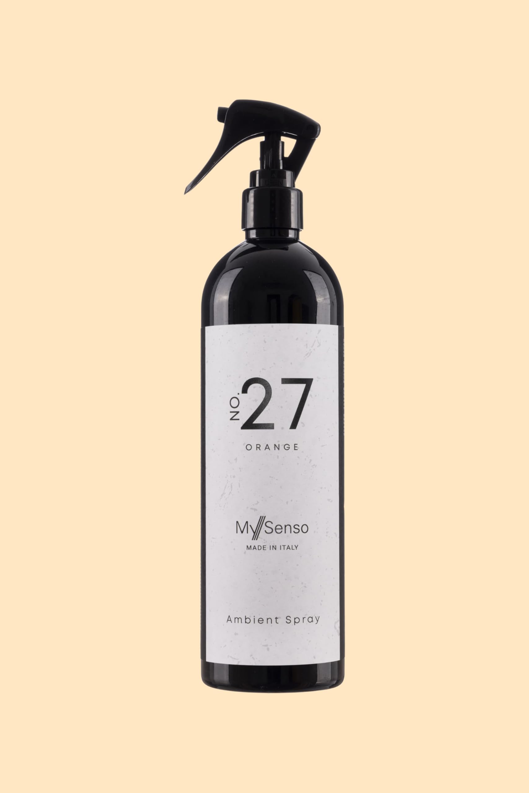 MySenso - N°27 Orange - Ambient Spray - świeży zapach do domu - owocowy, cytrusowy, świeży. Praktyczna butelka z regulowaną nakładką natryskową - Made in Italy