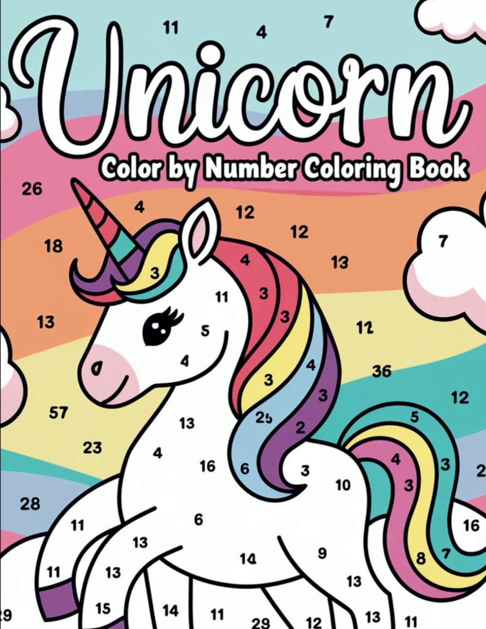 Unicorn Color by Number Coloring Book: Unicorn Color by Number Coloring Book for Kids Ages 4 - 12
