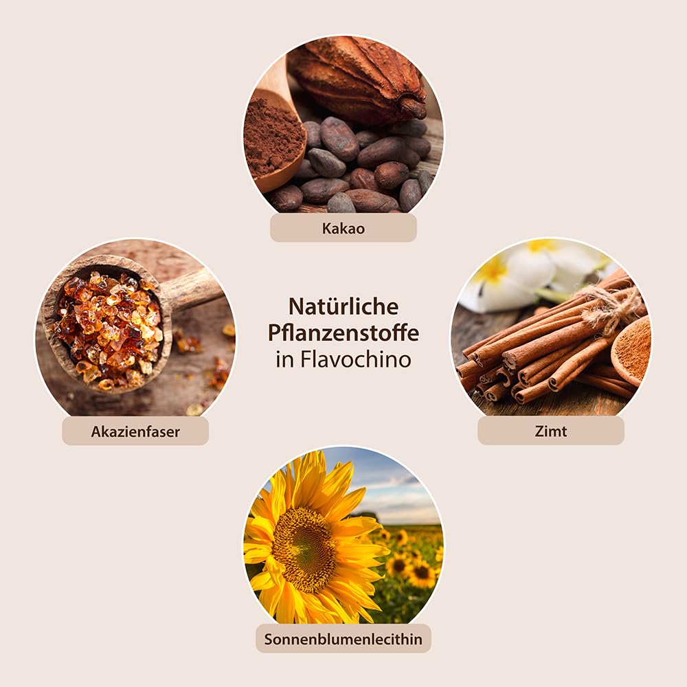 Dr. Jacob's Flavochino puszka 450 g delikatny napój kakaowy z lawanolami kakaowymi z minerałami bez dodatku cukru
