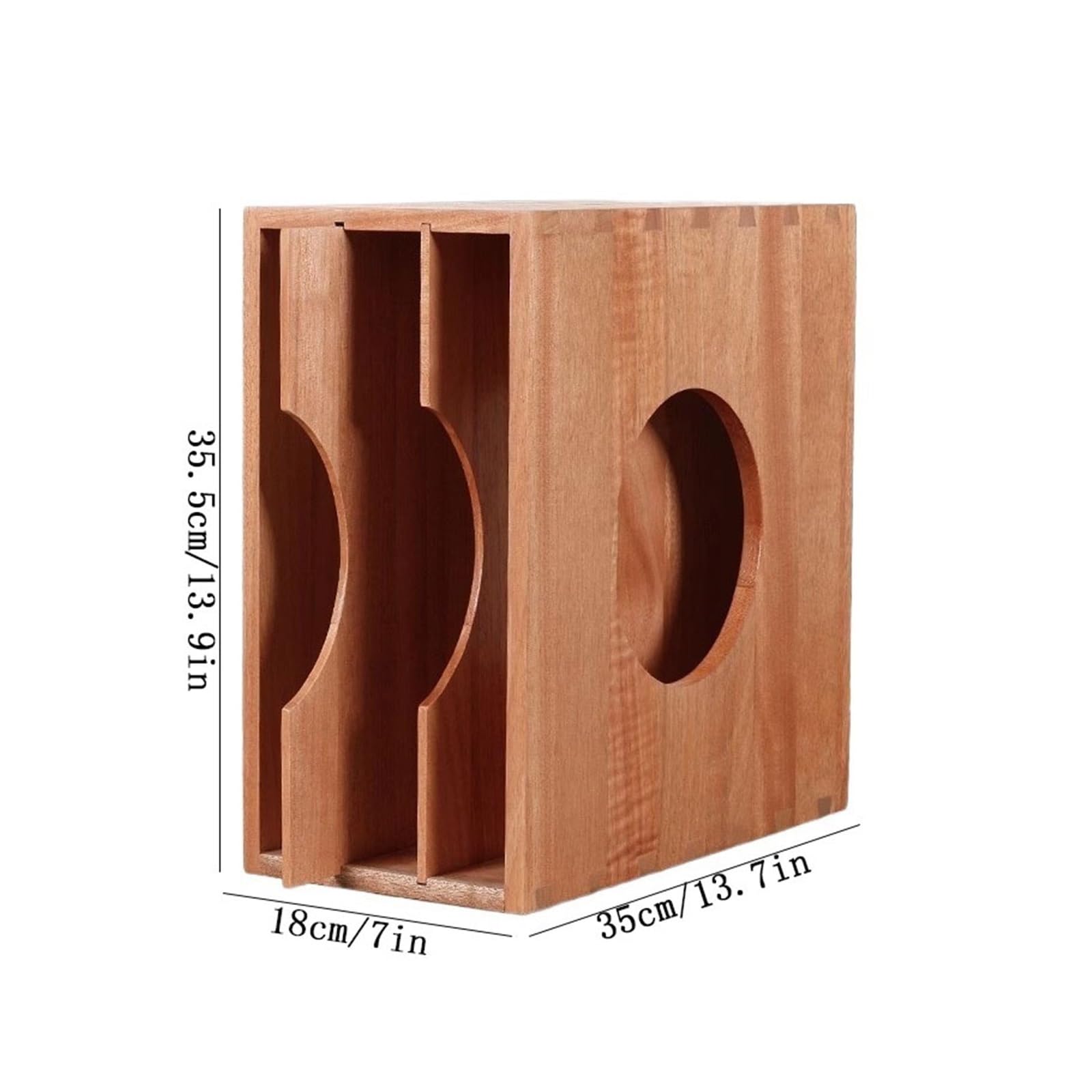 Supporto per CD Porta dischi in vinile da tavolo a tre scomparti, scatola porta CD in legno con ripiani estraibili