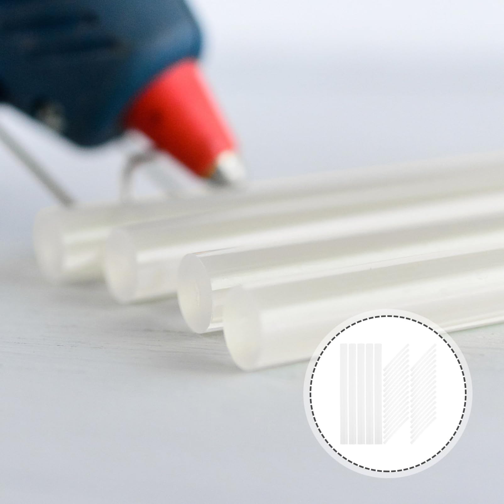 NUOBESTY 5 Set Stick Di Colla A Caldo Strumenti Di Artigianato Fai Da Te Buste Per Soldi Colla Per Sigillare Richiudibile Colla Stick Viola Riutilizzabile Resina Transparent 100 Pezzi * 5