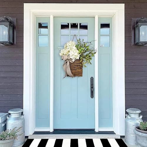 Lidodo Summer Wreath Hydrangea Basket Door Hanger, 2023 Newest Basket Wreath For Front Door Decor, Seasonal Decorations, Porch Decor, Spring Door Sign For Home,Porch, Outside, Spring, Summer,Holiday #TOP1