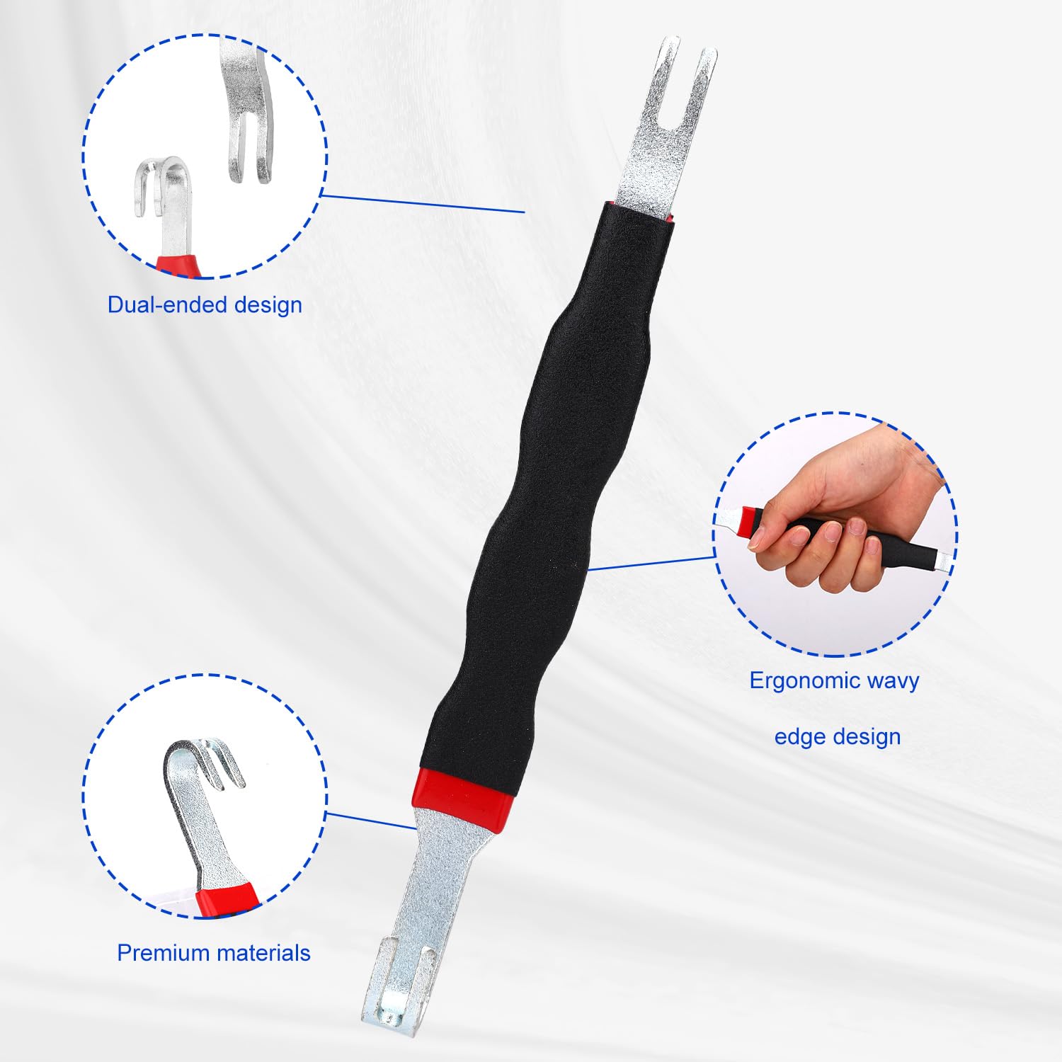 2 Pezzi Connettore Elettrico Terminale Automobilistico, Pinze Sconnessione Elettrica Connettore a Spina Automobilistico Strumento di Sconnessione Universale per Auto Camion (Nero)