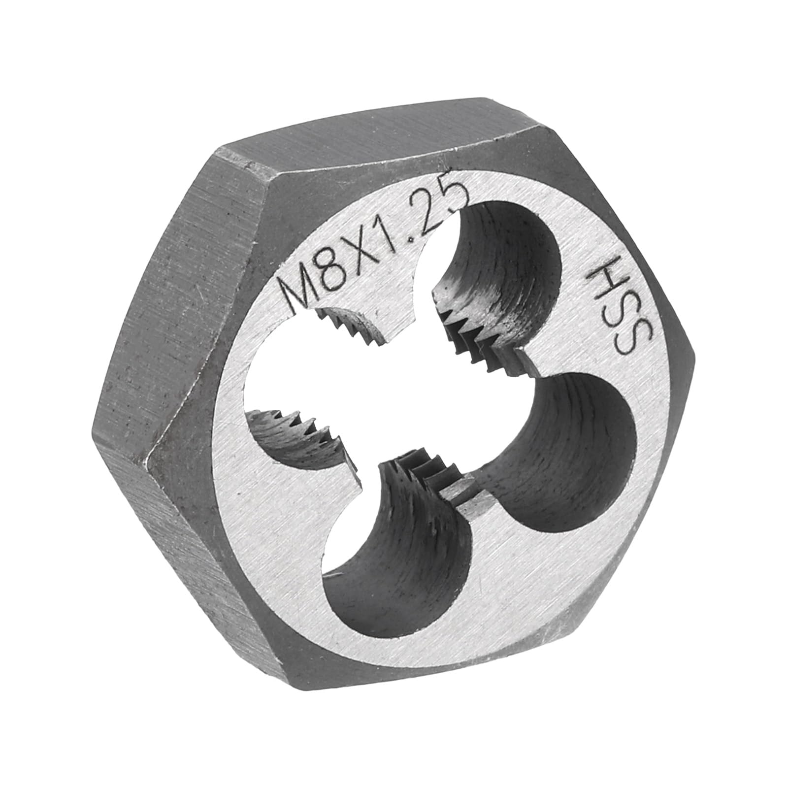 HARFINGTON Hex Threading Die M8 x 1.25 Metric Thread Right Hand High Speed Steel Rethreading Fixed Die Screw Cutting Tapping Repair Tool — Amazon image 3