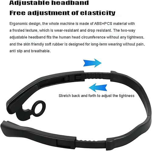 Miniatura 6 de Faro LED con detección de ondas, diadema desmontable negra, linterna de control de movimiento para exteriores con montaje ajustable, lámpara de