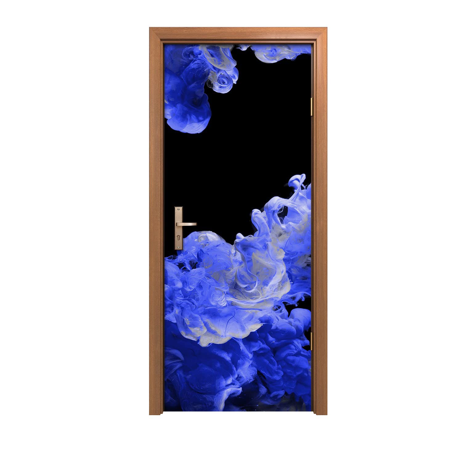 Autocollant de porte anti-trace 90x200cm : décoration design d'intérieur motif Fumée