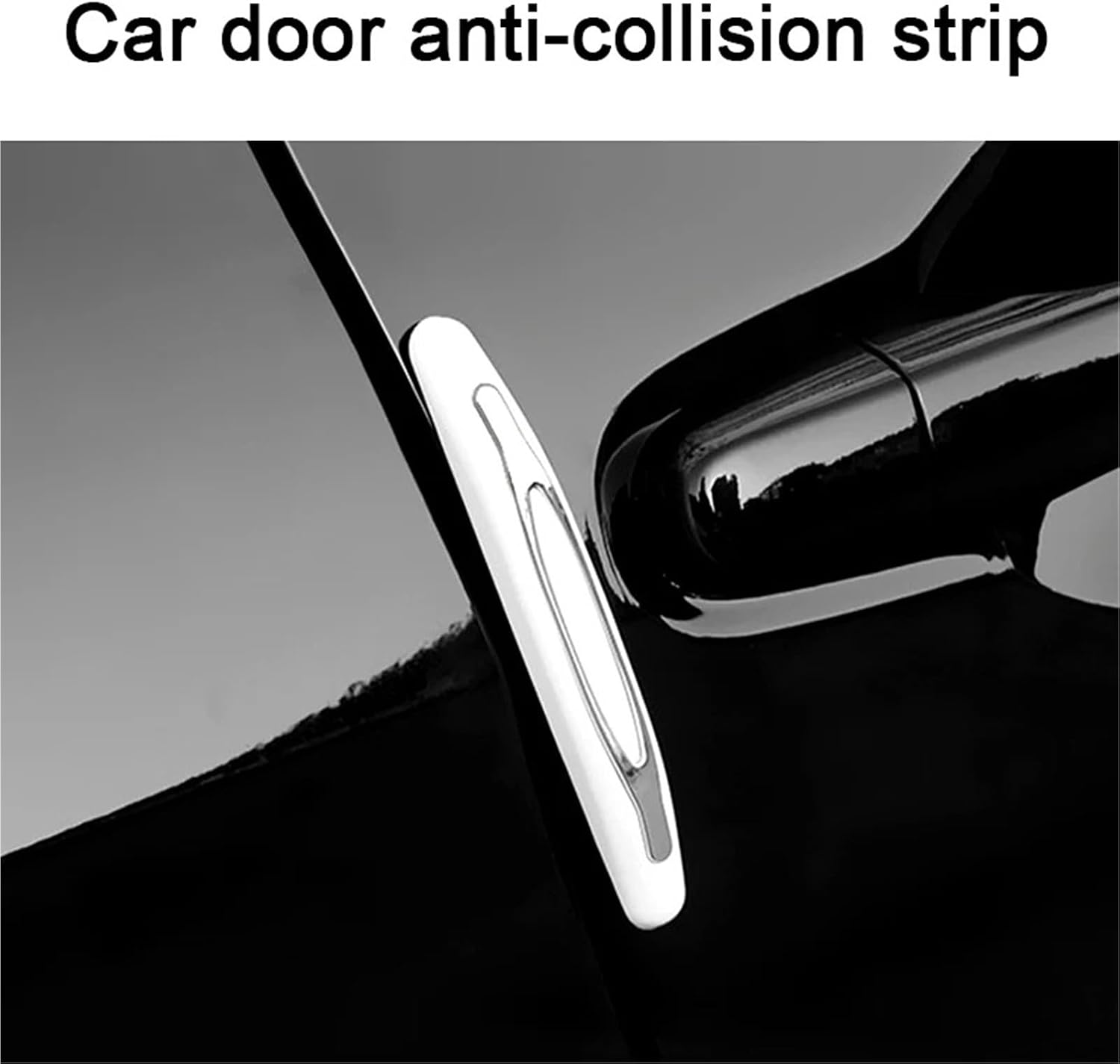 4pcs Car Door Scratch Strip(4pcs White)
