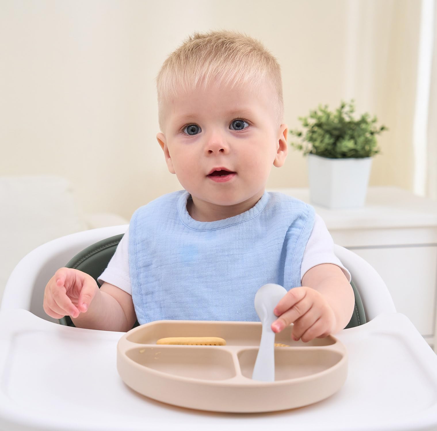 SLOSH Bavaglini Neonato Cotone Morbidi Assorbenti Lavabile Pappa Ruttino