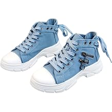 Wenray High Tops Canvas Shoes Walking Sneakers for Women Y2k Platform Shoes for Women Spring Summer Vacation