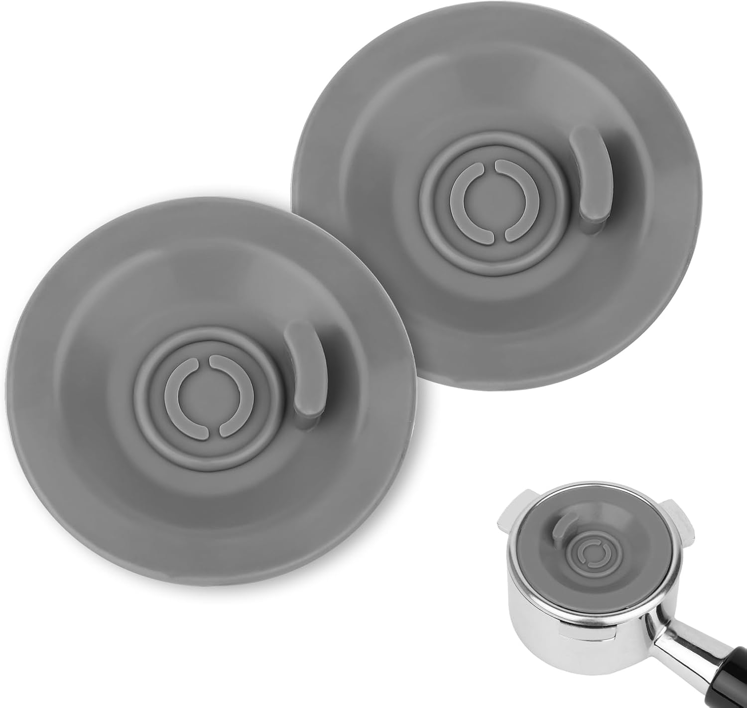 BOXOB 2pcs Cleaning Disc for Breville Espresso Machine, 2.13 Inch Diameter Silicone Espresso Backflush Cleaning Disc Coffee Backwash Plate Tablets Kit Compatible with Breville Accessories