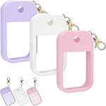 3 Pcs Silicone Case Compatible with Touchland Hand Sanitizer Spray, Hand Sanitizer Travel Size Cover with Keychain
