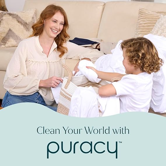 Puracy Stain Remover, Travel and Laundry Stain Cleaner for Clothes, Baby Essentials, Kids Stains, Oil and Fabric Spot Cleaner, (Stain Remover Spray, 48 fl oz)