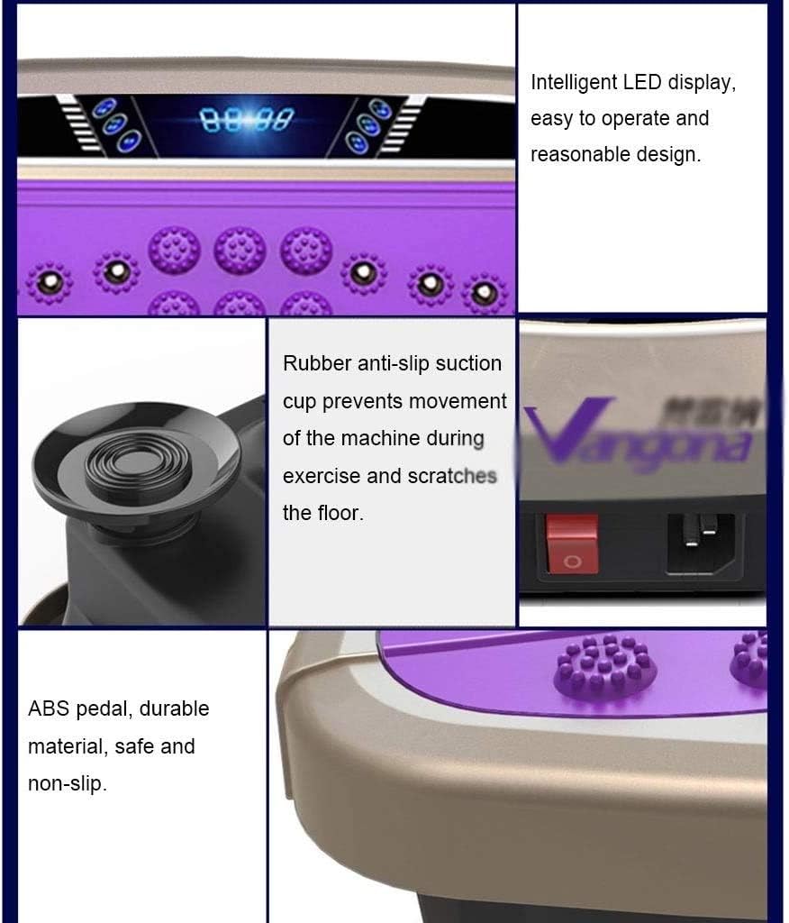 Vibration Platform Exercise Machines Whole Body Workout Fitness Vibration Platform Machine Max Load 300lbs Full Whole Body Vibrarating Machine for Home Exercise Fitness