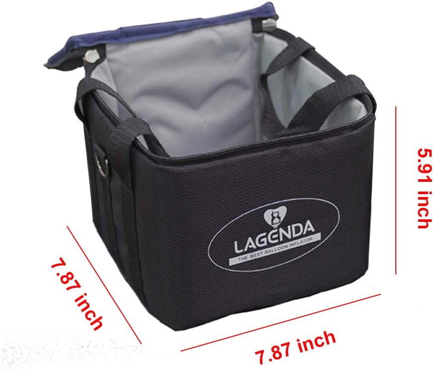 Electric Air Balloon Pump, B23 Lagenda Portable Electric Balloon Pump Balloon Inflator Party Air Blower Electric Balloon Blower Pump with Timer Battery for Party Events Decoration